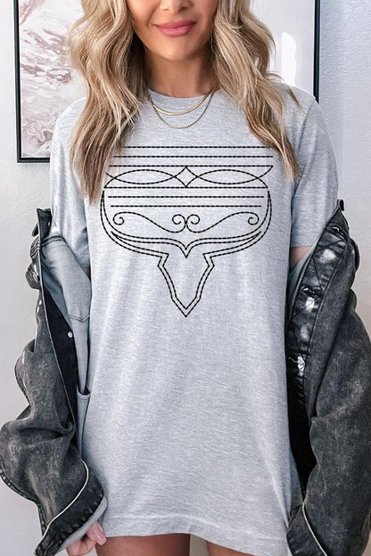 Western Boot Stitch Graphic Tee