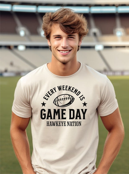 Gameday Hawkeye Nation Graphic Crew Tee