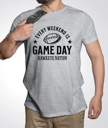 Gameday Hawkeye Nation Graphic Crew Tee