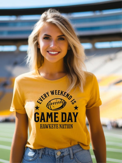 Gameday Hawkeye Nation Graphic Crew Tee