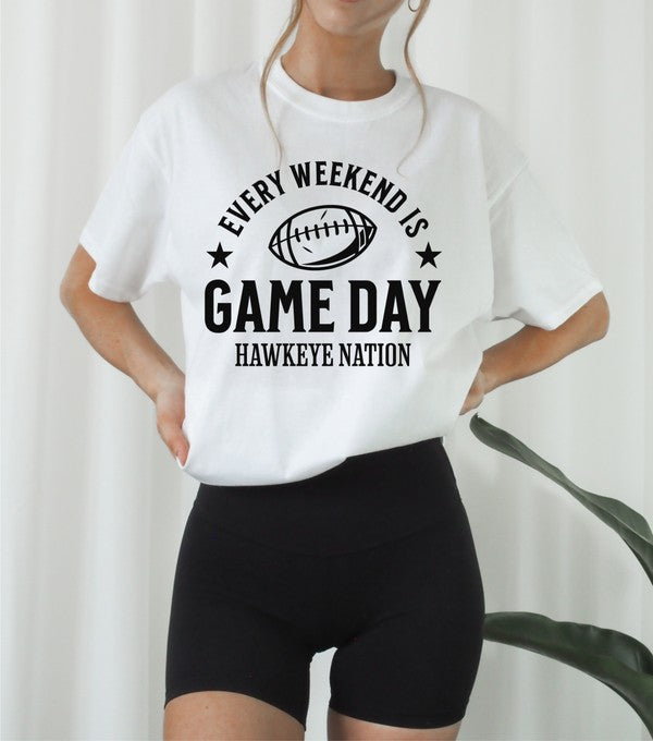 Gameday Hawkeye Nation Graphic Crew Tee