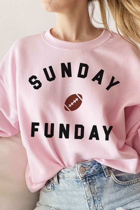 SUNDAY FUN DAY FOOTBALL GRAPHIC SWEATSHIRT