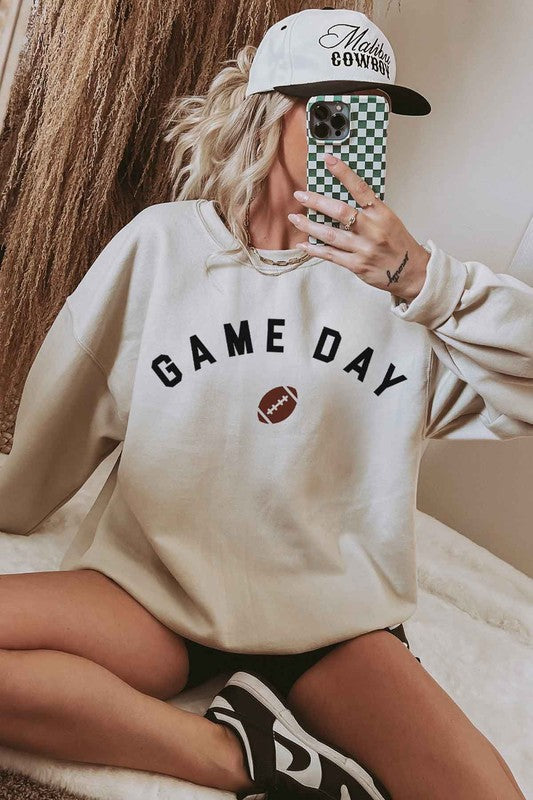 GAME DAY FOOTBALL TAILGATE GRAPHIC SWEATSHIRT