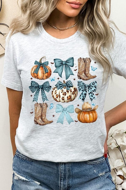 Turquoise Bow Western Fall Graphic Tee