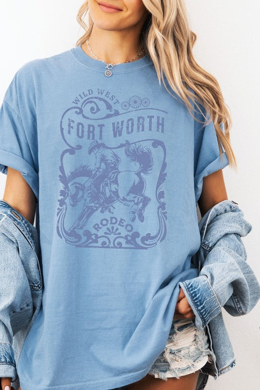 Fort Worth, Wild West Rodeo, Garment Dye Tee