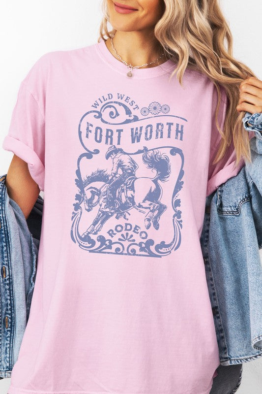 Fort Worth, Wild West Rodeo, Garment Dye Tee