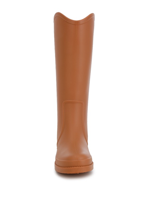 Indiana Charm Detail Calf Boots