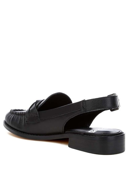 Jemykin Genuine Leather Loafer Sandals