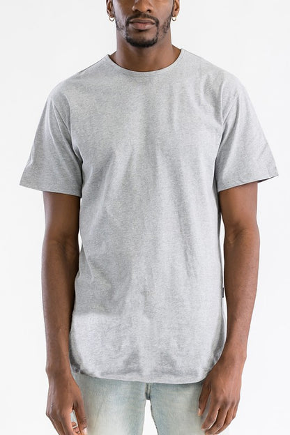 Extended Scallop Round Neck Tshirt