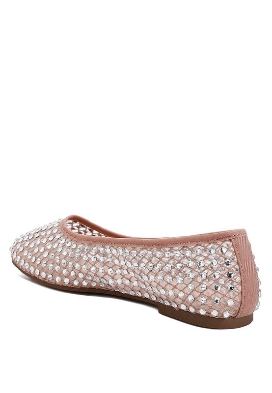 Orson Naked Rhinestone Ballerinas