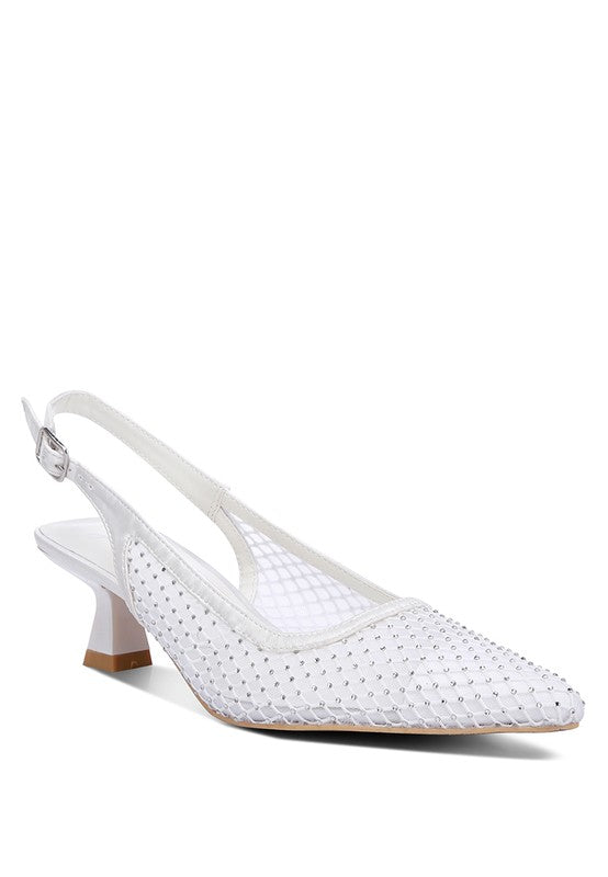 Siev Rhinestone Slingback Mules