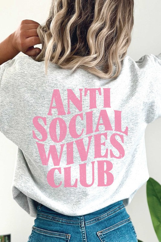 PLUS SIZE - FB ANTI SOCIAL WIVES CLUB Sweatshirt