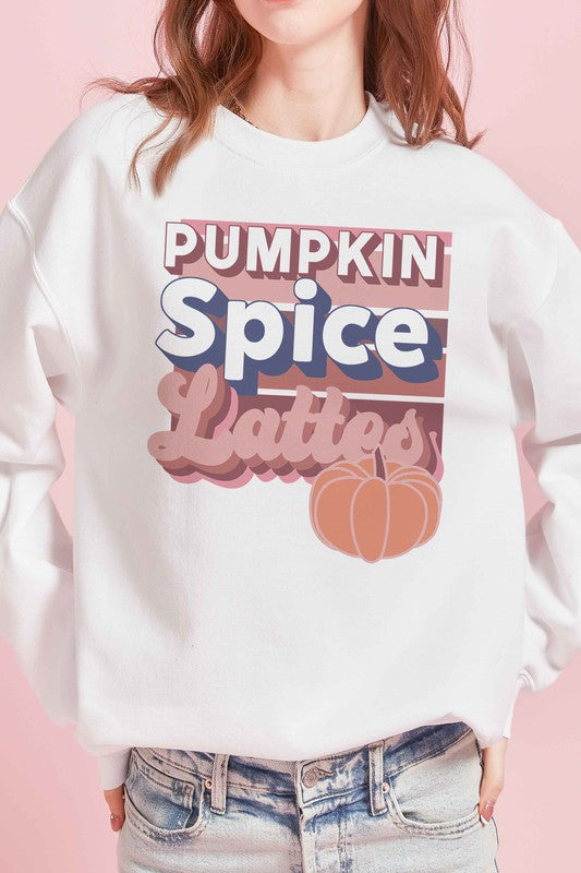 PUMPKIN SPICE LATTES Graphic Sweatshirt