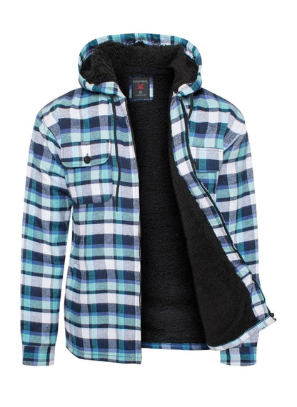 Men's Flannel Sherpa Lining Jacket