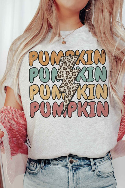 LEOPARD LIGHTNING PUMPKIN Graphic Tee