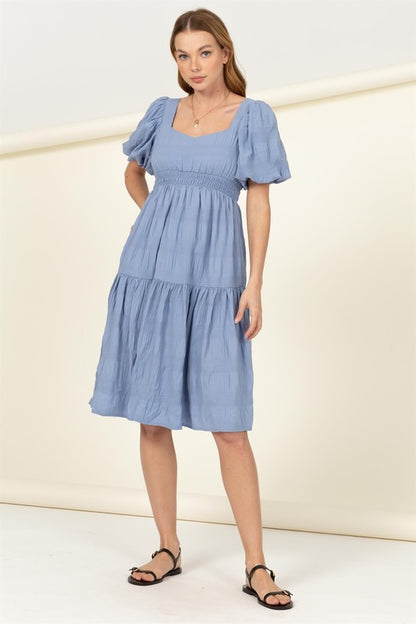 Find Me Again Tiered Midi Dress