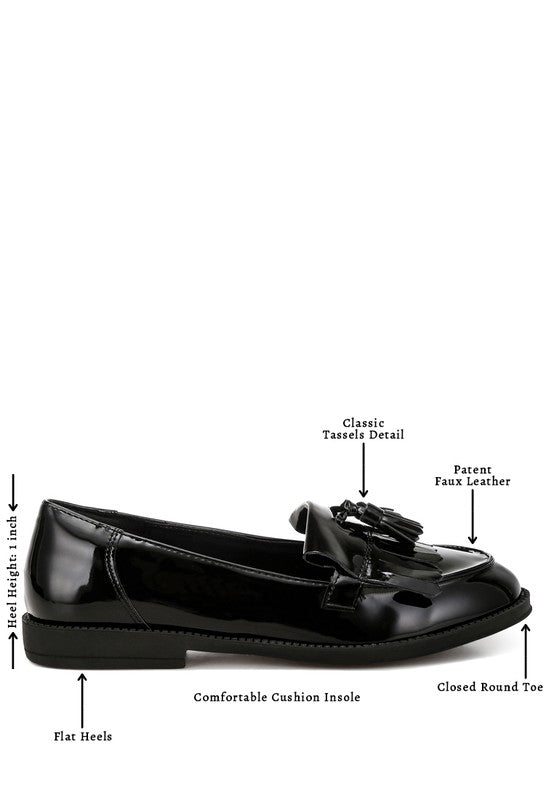 Blaneth Tassel Faux Leather Loafers