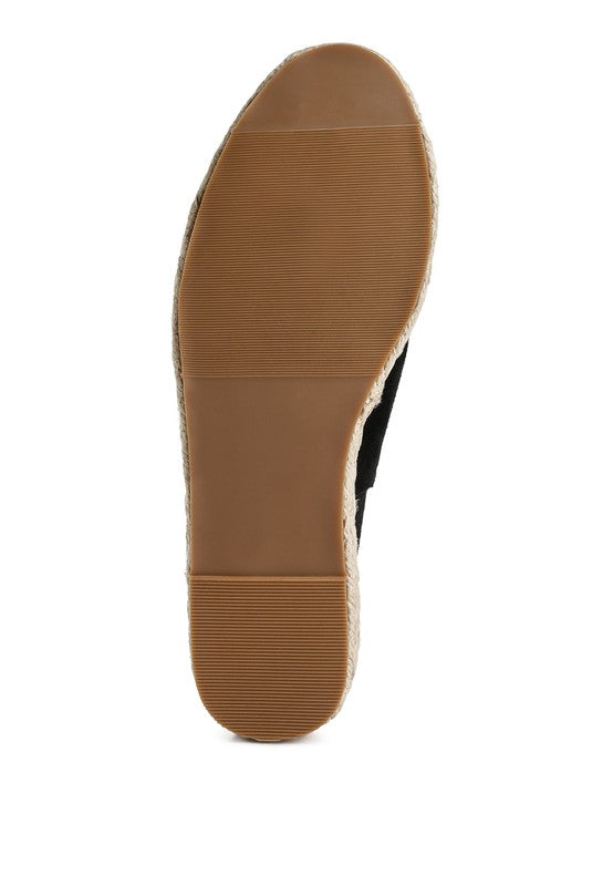 Affie Suede Slingback Strap Espadrilles