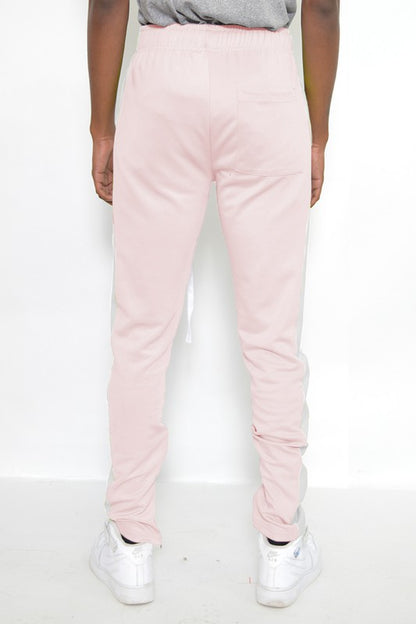 SLIM SKINNY  STRIPE DESIGN TRACK PANT JOGGERS