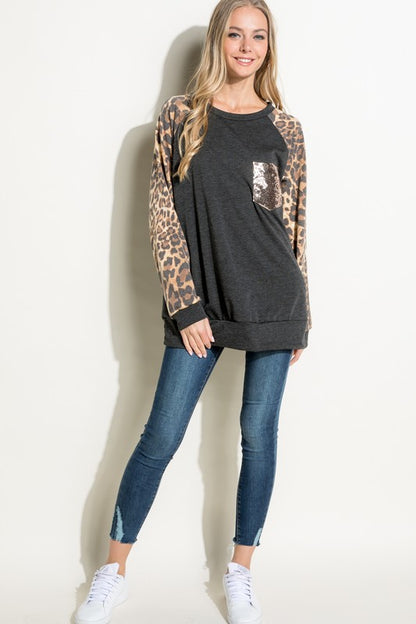 ANIMAL MIX SEQUENCE PK SWEATSHIRT