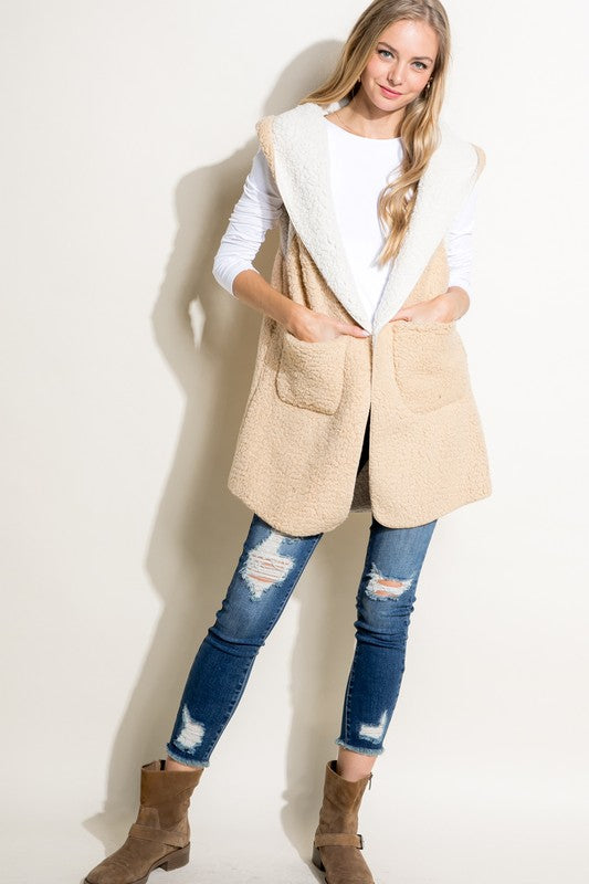 PLUS SHERPA LONG VEST