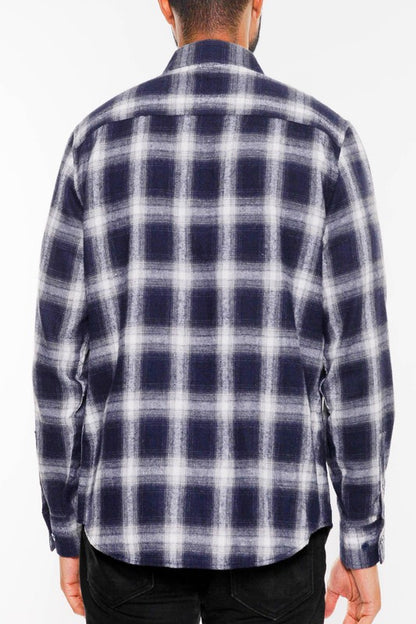 FULL PLAID CHECKERED FLANNEL LONG SLEEVE