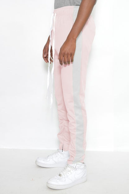 SLIM SKINNY  STRIPE DESIGN TRACK PANT JOGGERS