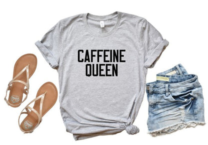 Caffeine Queen Crewneck Tee