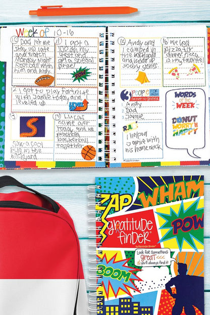 Gratitude Journal with Stickers for Boys