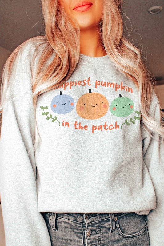 HAPPIEST PUMPKIN IN THE PATCH Graphic Sweatshirt