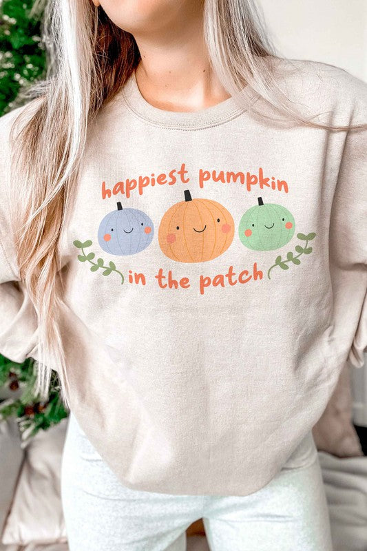 HAPPIEST PUMPKIN IN THE PATCH Graphic Sweatshirt