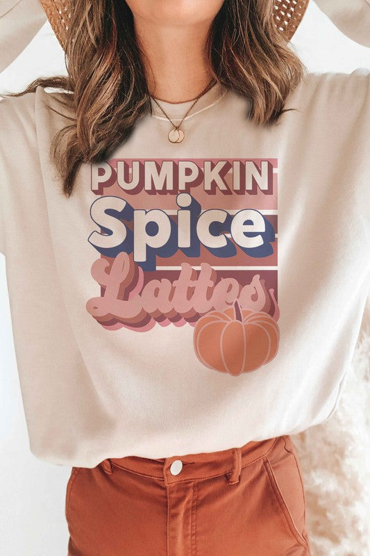 PUMPKIN SPICE LATTES Graphic Sweatshirt