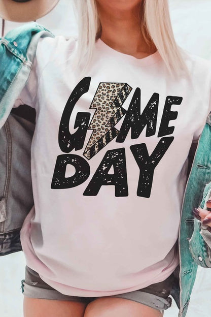 LEOPARD LIGHTNING GAME DAY Graphic Tee