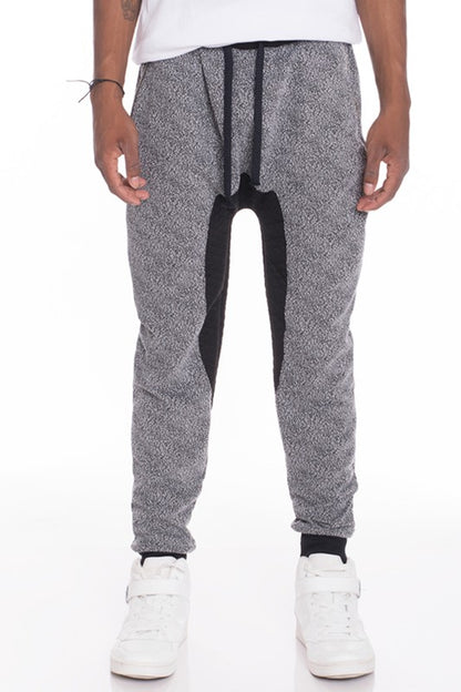 Weiv Mens Casual Marbled Sweat Pant Jogger