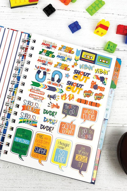 Gratitude Journal with Stickers for Boys