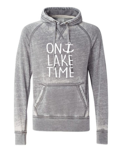 On Lake Time Plus Size Vintage Hoodie