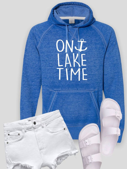 On Lake Time Vintage Washed Hoodie