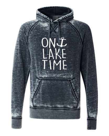 On Lake Time Plus Size Vintage Hoodie