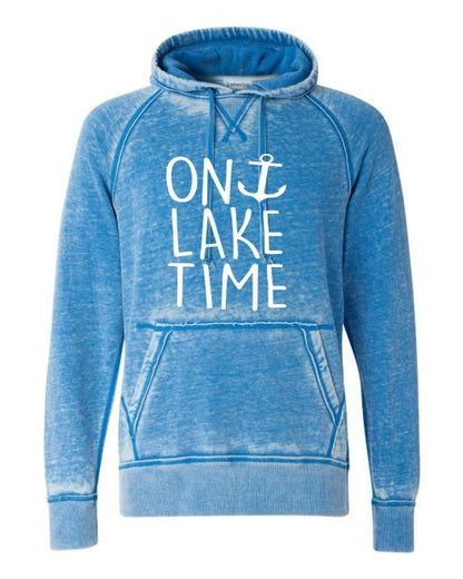 On Lake Time Vintage Washed Hoodie