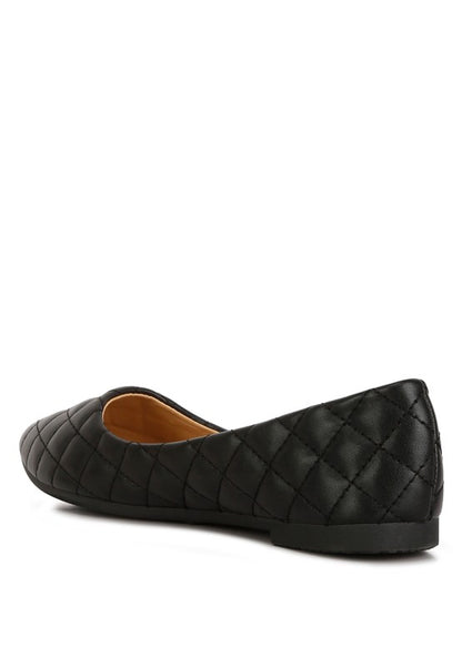 Rikhani Quilted Detail Ballet Flats