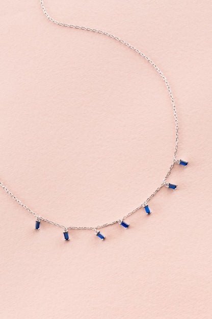 Sapphire Falls Necklace