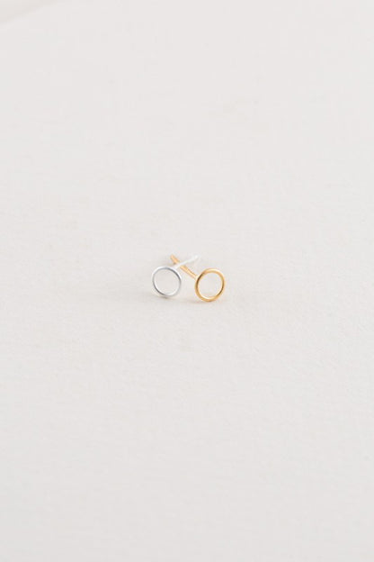 Dueling Ring Mismatched Earrings 14K