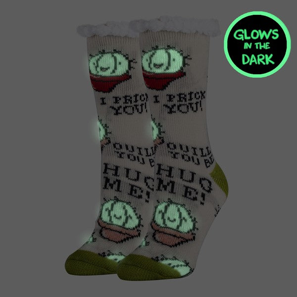 Love Sucks - Women's Cozy Sherpa Slippers Socks