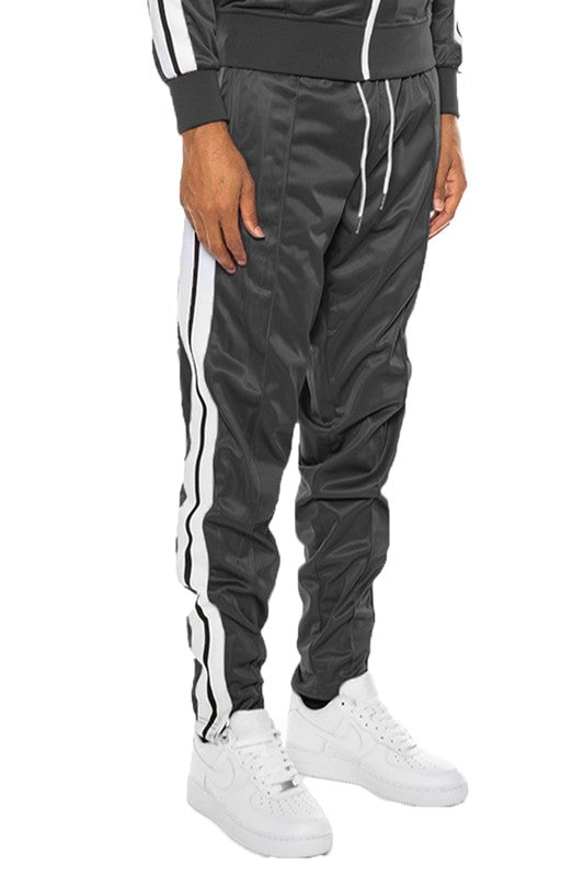 STRIPED TAPE TRACK PANTS