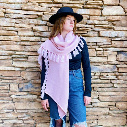 Feminine Fringe Blanket Scarf