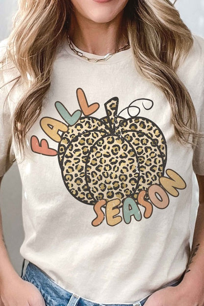 FALL SEASON LEOPARD PUMPKIN Graphic Tee