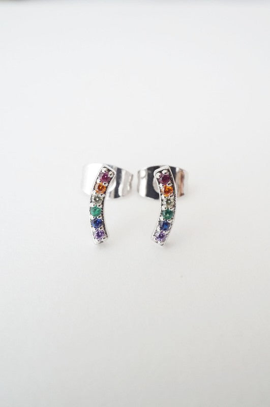 Rainbow Crystal Earrings