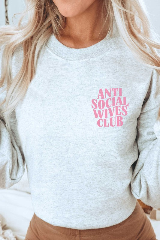 FB ANTI SOCIAL WIVES CLUB Graphic Sweatshirt