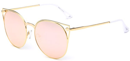 Women Round Cat Eye Fashion Sunglasses