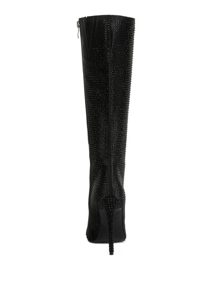 PIPETTE Diamante Set High Heeled Calf Boot